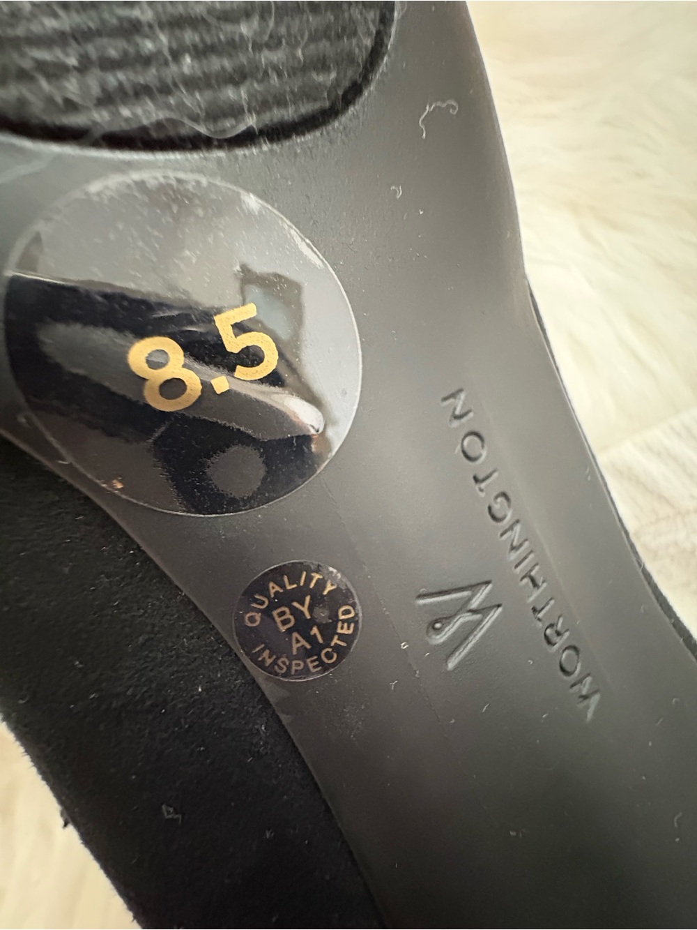 Worthington Black Triple-Strap Heels - Picture 8 of 8